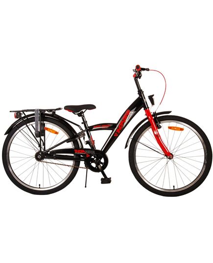 Volare Thombike Kinderfahrrad – Jungen – 24 Zoll – Schwarz Rot