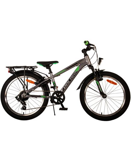 Volare Cross Kinderfahrrad - Jungen - 20 Zoll - dunkelgrau, 6 Gänge