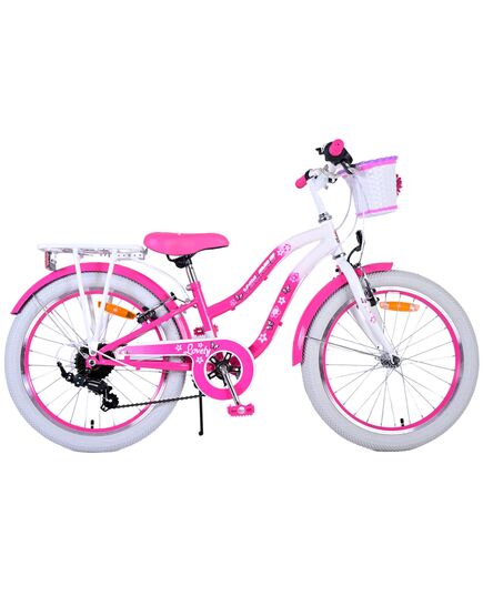 Volare Lovely Kinderfahrrad - Mädchen - 20 Zoll - Rosa - 6 Gänge