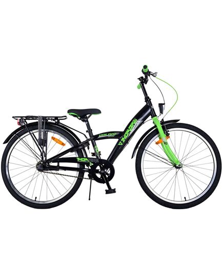 Volare Thombike Kinderfahrrad – Jungen – 24 Zoll – Grün Schwarz – 3 Gänge