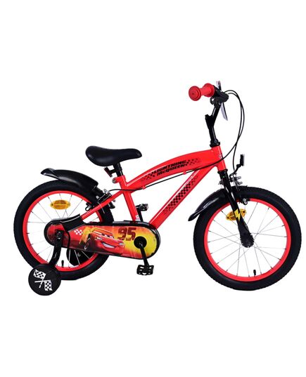 Disney Cars Kinderfahrrad - Jungen - 16 Zoll - Rot - 2 Handbremsen