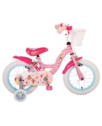 Disney Princess Kinderfahrrad - Mädchen - 14 Zoll - Rosa - Zweihandbremsen
