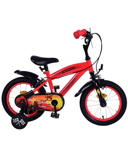 Disney Cars Kinderfahrrad - Jungen - 14 Zoll - Rot - Zwei Handbremsen