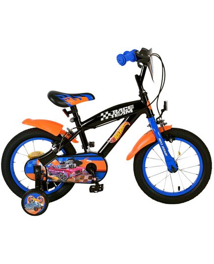 Hot Wheels Kinderfahrrad - Jungen - 14 Zoll - Schwarz Orange Blau