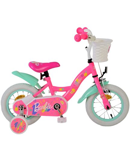 Barbie Kinderfahrrad - Mädchen - 12 Zoll - Rosa