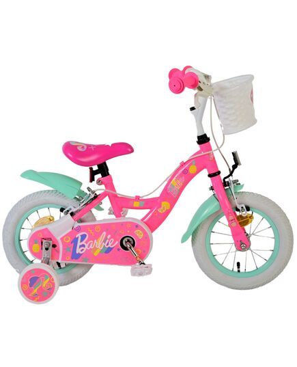 Barbie Kinderfahrrad - Mädchen - 12 Zoll - Rosa - Zweihandbremsen