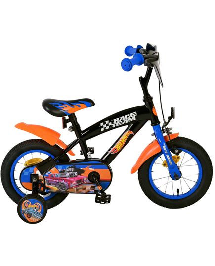 Hot Wheels Kinderfahrrad – Jungen – 12 Zoll – Schwarz Orange Blau