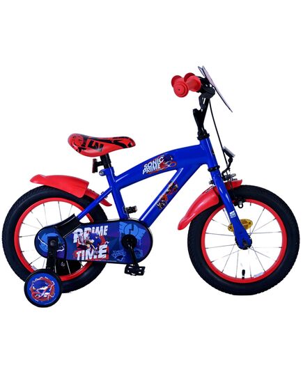 Sonic Prime Kinderfahrrad - Jungen - 14 Zoll - Blau Rot