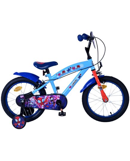 Spidey Kinderfahrrad – Jungen – 16 Zoll – Blau – Zwei Handbremsen