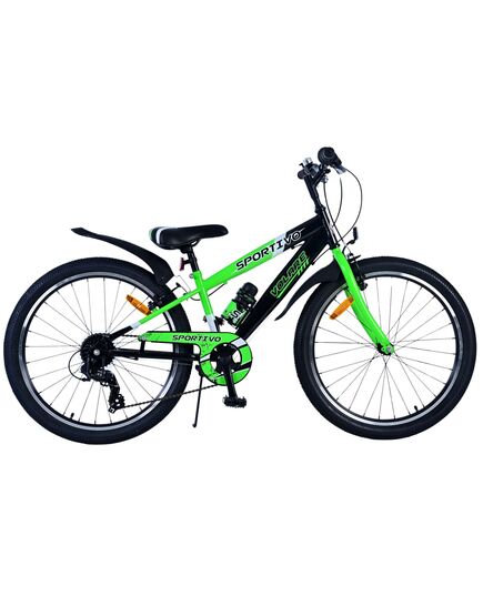 Volare Sportivo Kinderfahrrad – Jungen – 24 Zoll – 7 Gänge – Schwarz Grün
