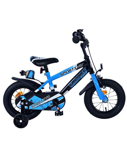 Volare Sportivo Kinderfahrrad – Jungen – 12 Zoll – Blau Schwarz