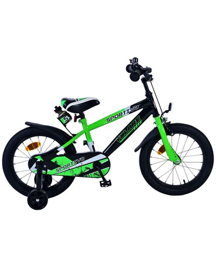 Volare Sportivo Kinderfiets - Jongens - 16 inch - Groen Zwart