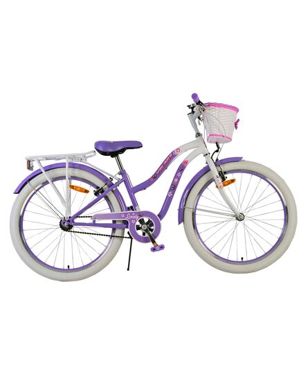 Volare Lovely Kinderfahrrad - Mädchen - 24 Zoll - Lila - Zwei Handbremsen