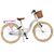 Volare Blossom Kinderfahrrad - Mädchen - 24 Zoll - Weiß - 3 Gänge