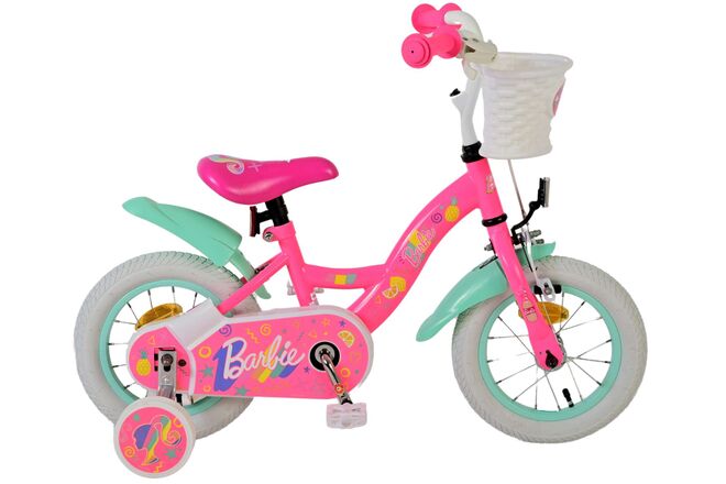 Barbie Kinderfiets – Meisjes – 12 inch – Roze – Met Gratis Barbie Pop