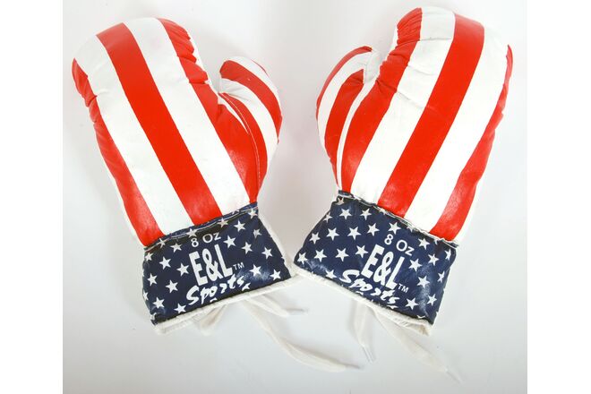 E&L Sports - Punching Bag Set - PU - White Red Blue