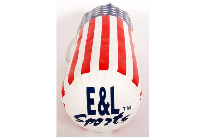 E&L Sports - Punching Bag Set - PU - White Red Blue