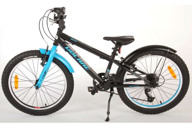 Volare Rocky børnecykel - 20 tommer - Blå Sort - 85% samlet - 6 gear - Prime Collection