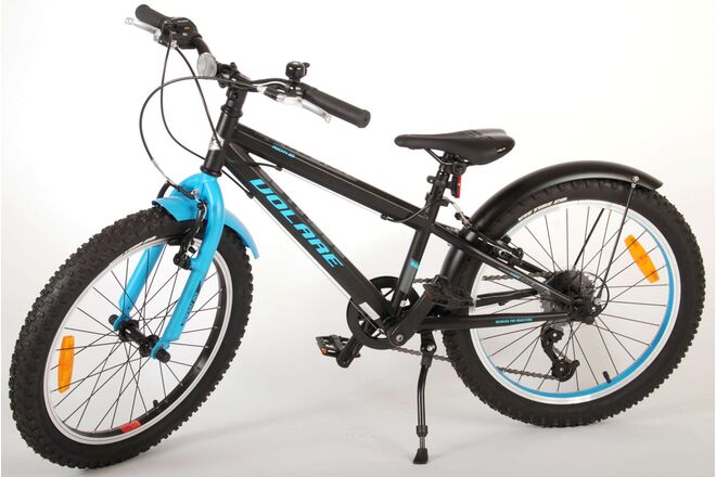 Volare Rocky børnecykel - 20 tommer - Blå Sort - 85% samlet - 6 gear - Prime Collection