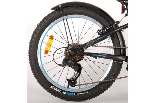 Volare Rocky børnecykel - 20 tommer - Blå Sort - 85% samlet - 6 gear - Prime Collection