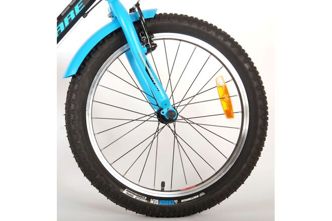 Volare Rocky børnecykel - 20 tommer - Blå Sort - 85% samlet - 6 gear - Prime Collection