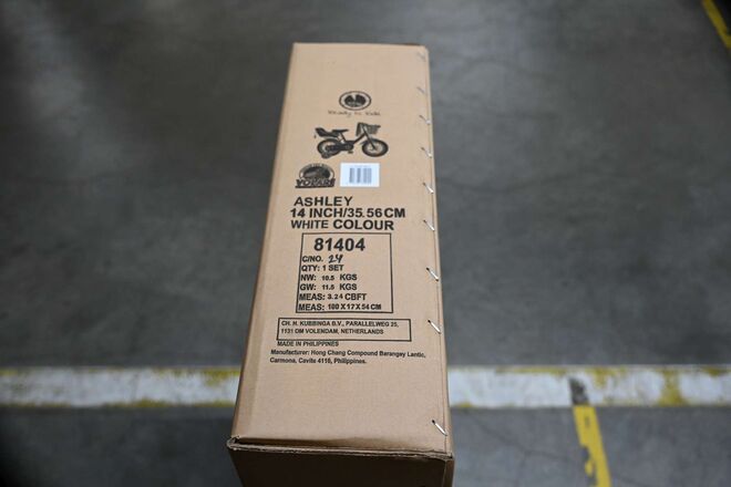 Volare Ashley Kinderfiets - Meisjes - 14 inch - Wit - 95% afgemonteerd