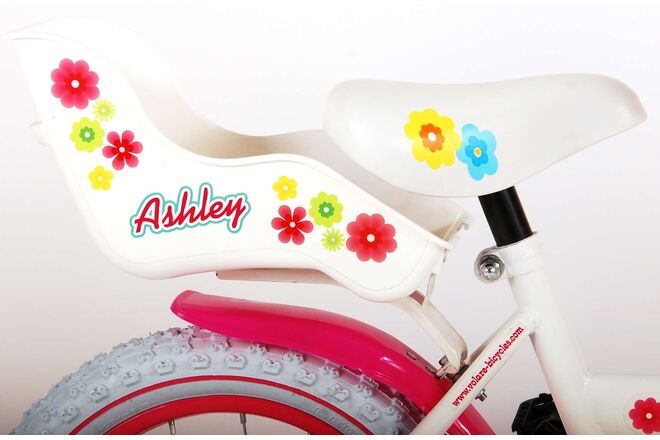 Volare Ashley Kinderfiets - Meisjes - 14 inch - Wit - 95% afgemonteerd