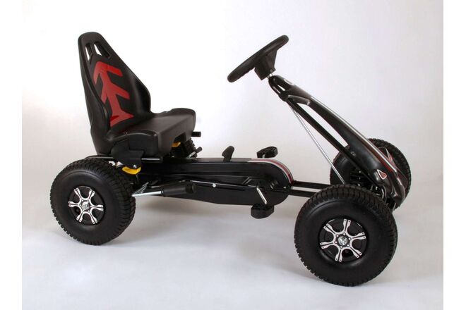 Volare Go Kart Racing Car - Jongens - Groot - Luchtbanden - zwart