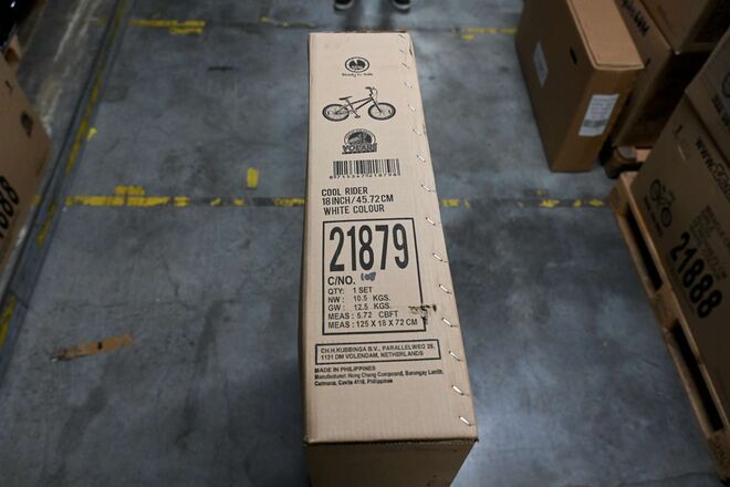 Volare Cool Rider Kinderfiets - Jongens - 18 inch - Wit - 95% afgemonteerd - Prime Collection