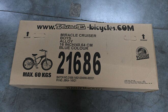 Volare Miracle Cruiser børnecykel - drenge - 16 tommer - mat blå - Prime Collection