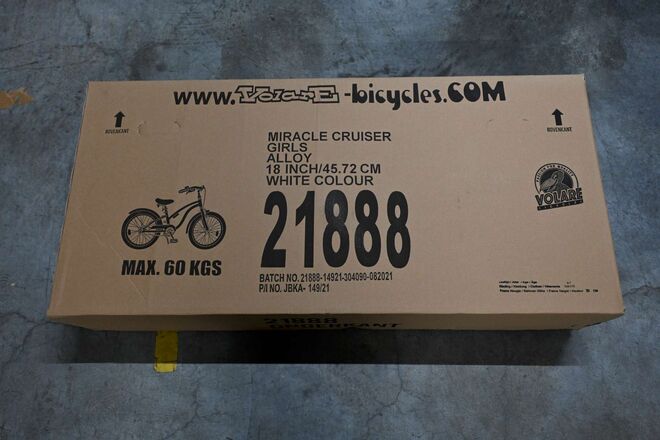 Volare Miracle Cruiser Children's Bicycle - Girls - 18 inch - White - Prime Collection