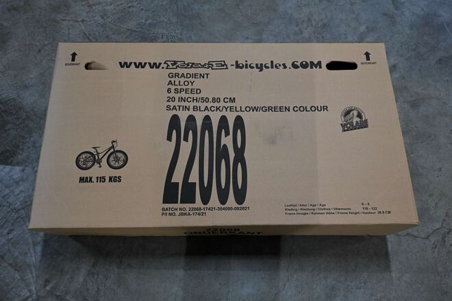 Volare Gradient Children's Bicycle - Boys - 20 inch - Black Yellow Green - 6 speed - Prime Collection