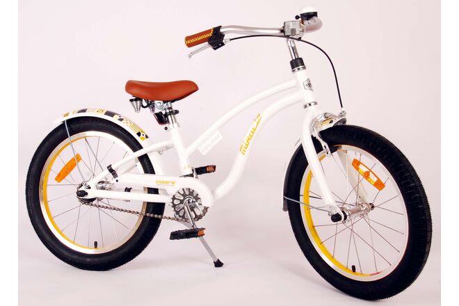Volare Miracle Cruiser Children's bike - Girls - 18 inch - White - Prime Collection