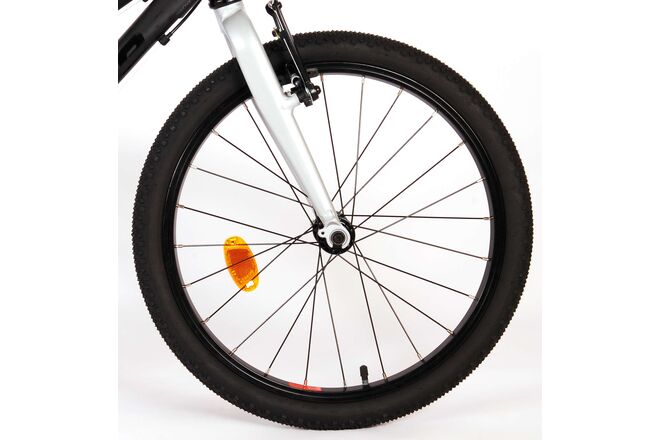 Volare Dynamic Children's Bicycle - Boys - 24 inch - Matt Black - 2 Hand Brakes - 7 Speed - Prime Collection