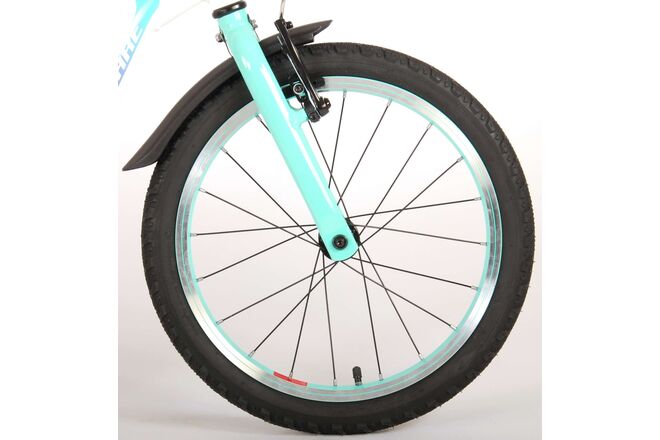 Volare Glamour Kinderfiets - Meisjes - 18 inch - Parelmoer Mint Groen - Prime Collection