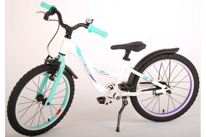 Volare Glamour Kinderfiets - Meisjes - 18 inch - Parelmoer Mint Groen - Prime Collection