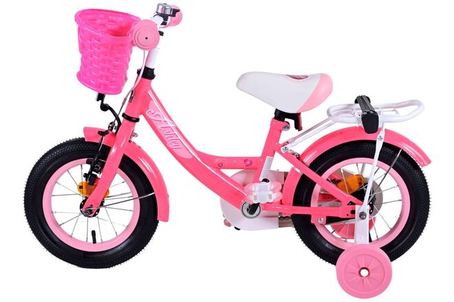 Volare Ashley Kinderfiets - Meisjes - 12 inch - Rood/Roze
