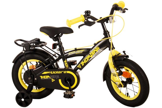 Volare Thombike Kinderfahrrad – Jungen – 12 Zoll – Schwarz Gelb