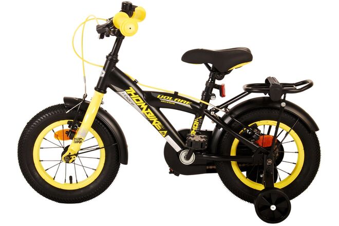 Volare Thombike Kinderfahrrad – Jungen – 12 Zoll – Schwarz Gelb