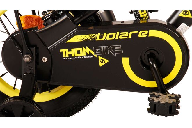 Volare Thombike Kinderfahrrad – Jungen – 12 Zoll – Schwarz Gelb