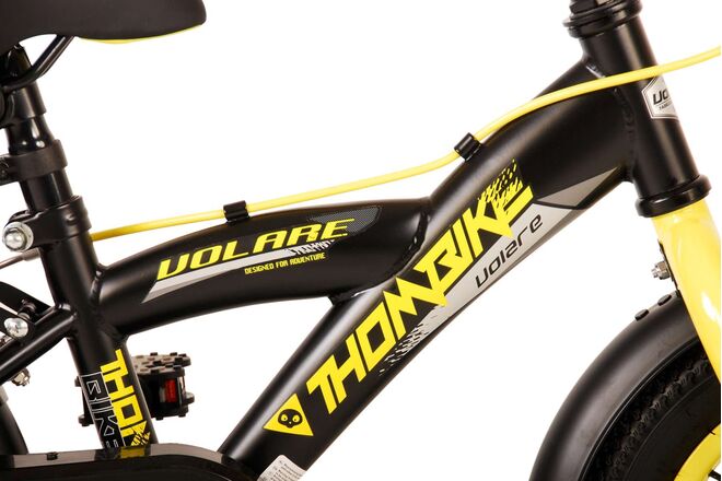 Volare Thombike Kinderfahrrad – Jungen – 12 Zoll – Schwarz Gelb