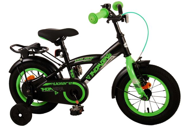 Volare Thombike Kinderfahrrad – Jungen – 12 Zoll – Schwarz Grün