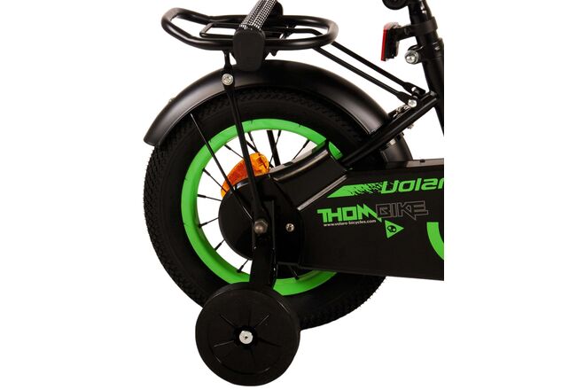 Volare Thombike Kinderfahrrad – Jungen – 12 Zoll – Schwarz Grün