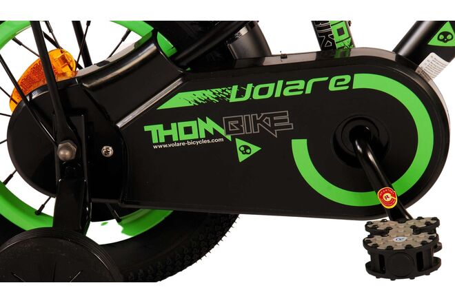 Volare Thombike Kinderfahrrad – Jungen – 12 Zoll – Schwarz Grün