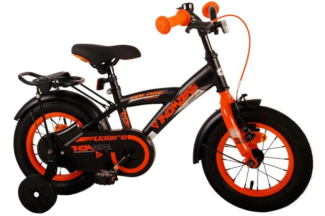 Volare Thombike Kinderfahrrad – Jungen – 12 Zoll – Schwarz Orange