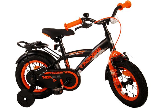 Volare Thombike Kinderfahrrad – Jungen – 12 Zoll – Schwarz Orange