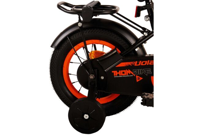 Volare Thombike Kinderfahrrad – Jungen – 12 Zoll – Schwarz Orange