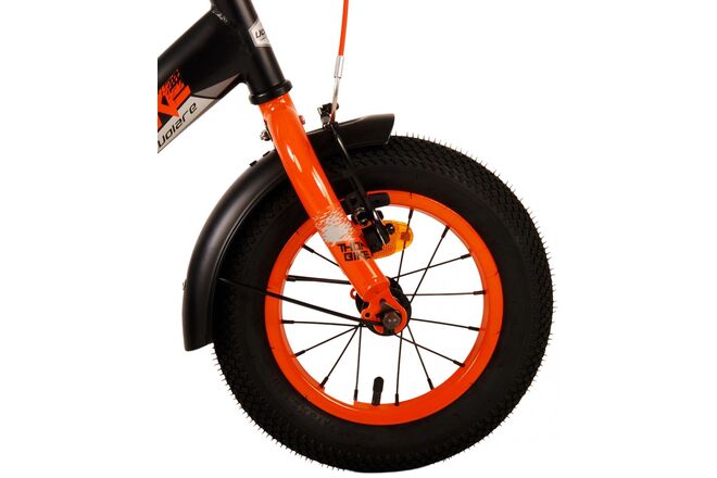 Volare Thombike Kinderfahrrad – Jungen – 12 Zoll – Schwarz Orange