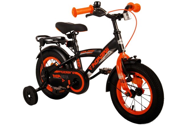 Volare Thombike Kinderfahrrad – Jungen – 12 Zoll – Schwarz Orange
