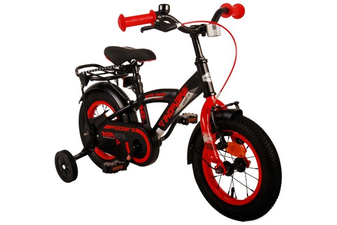 Volare Thombike Kinderfahrrad – Jungen – 12 Zoll – Schwarz Rot